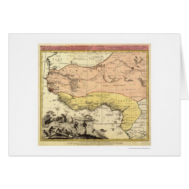 West Africa Map 1743 (Front Horizontal)