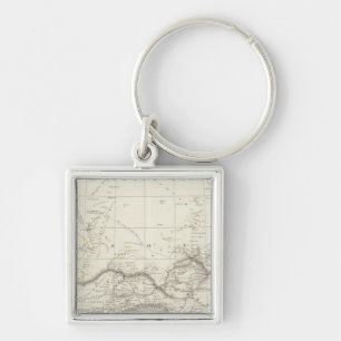 West Africa Map Key Ring