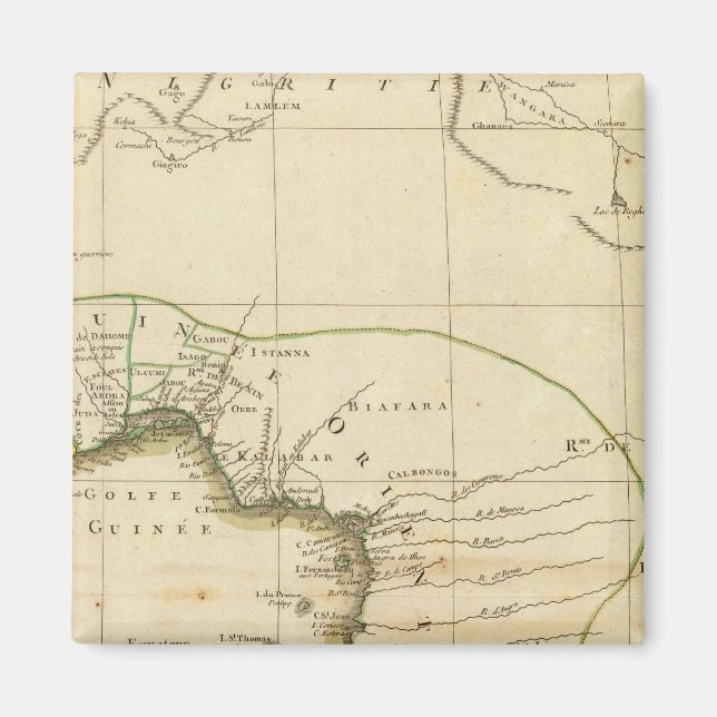 West Africa Map Magnet (Front)