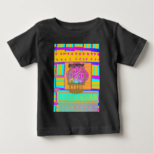 West African Inspired Easter Basket & Eggs Art Baby T-Shirt