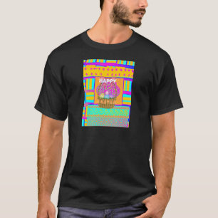 West African Inspired Easter Basket & Eggs Art  T-Shirt