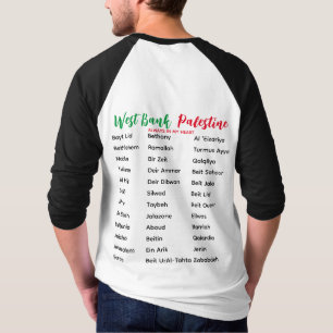 West Bank Villages and Cities 3/4 Sleeve T-Shirt
