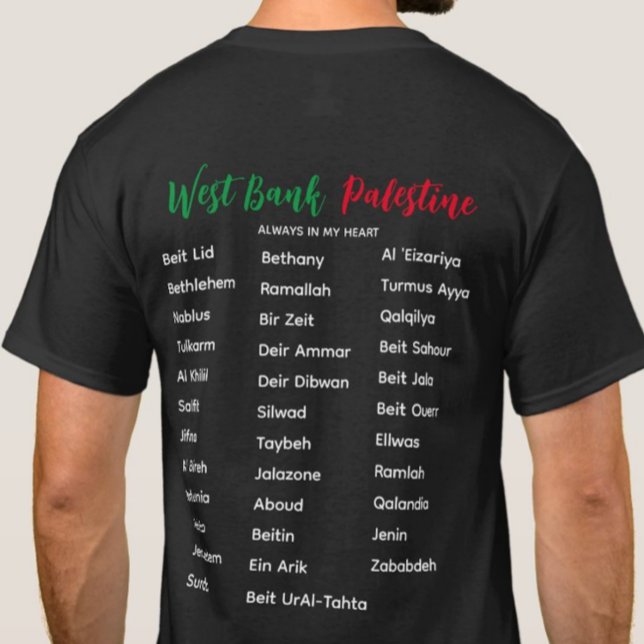 West Bank Villages and Cities Adult T-Shirt (Creator Uploaded)