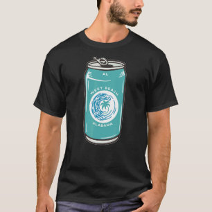West Beach Alabama AL Beach Beer Soda Can Souvenir T-Shirt