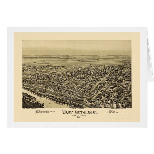 West Bethlehem, PA Panoramic Map - 1894 (Front Horizontal)