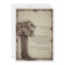 West Boot Daisy Bouquet Vintage Wedding Invitation