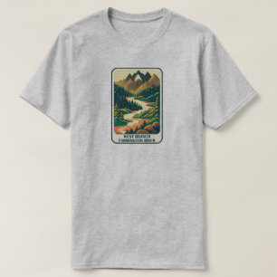 West Branch Farmington River Connecticut Colors T-Shirt