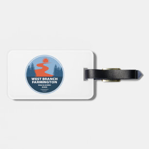 West Branch Farmington Wild And Scenic River Luggage Tag