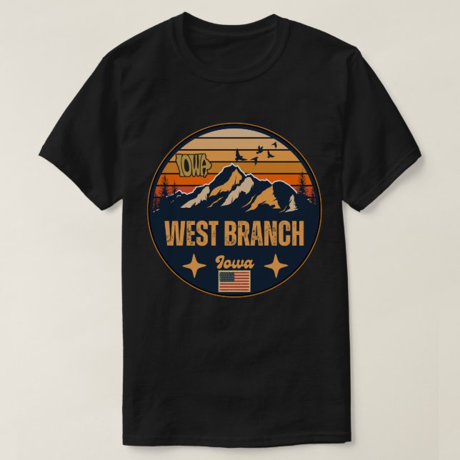 West Branch, Iowa T-Shirt (Design Front)