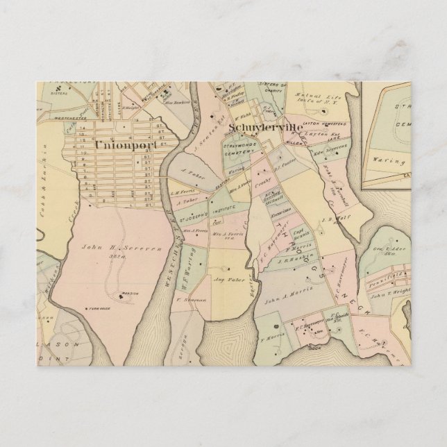 West Chester, Schuylerville, New York Postcard (Front)