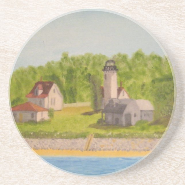 West Chop Lighthouse-Martha's Vineyard Coaster (Front)