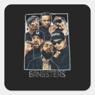 West Coast Gangster Original T-Shirt Square Sticker