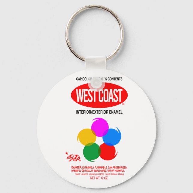 WEST COAST GRAFFITI KEY RING (Front)