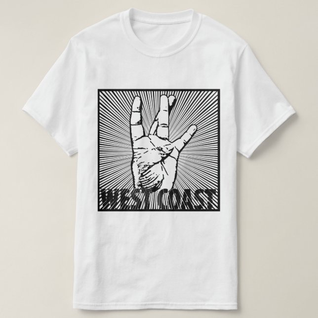 West Coast Hip-Hop  T-Shirt (Design Front)