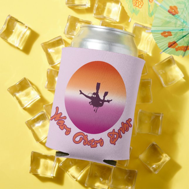 West Coast Lesbian Pride Diver Can Cooler (In Situ Summer)