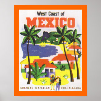 West Coast of Mexico Poster