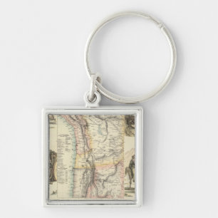 West Coast of South America Key Ring