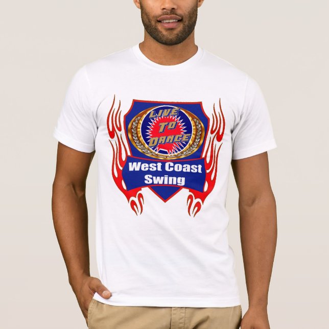 West Coast Swing Dance Wear T-shirts (Front)