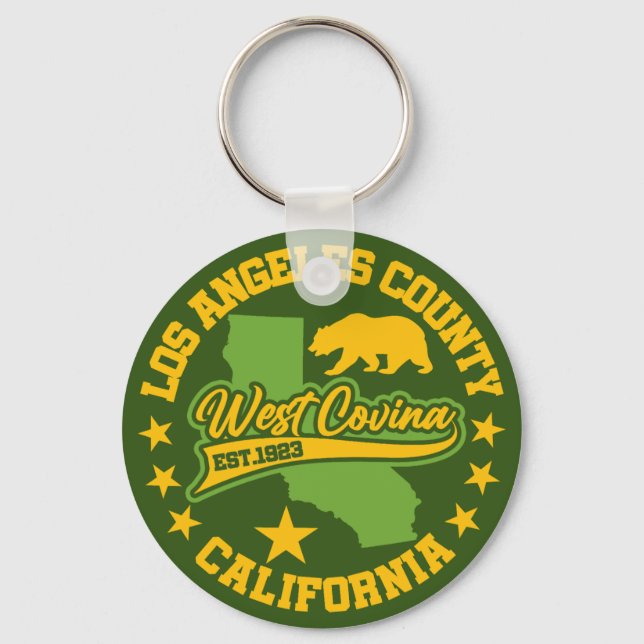 West Covina,California Key Ring (Front)
