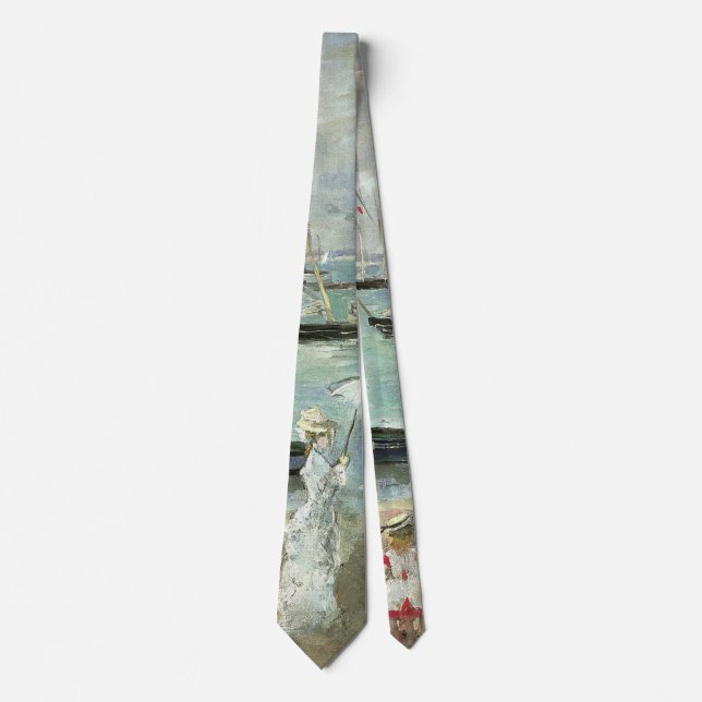 West Cowes, Isle of Wight by Berthe Morisot Tie (Front)