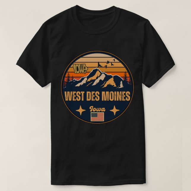 West Des Moines, Iowa T-Shirt (Design Front)