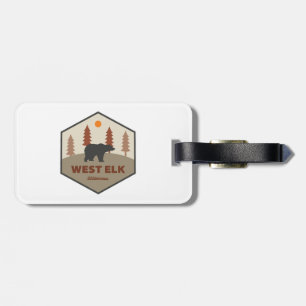 West Elk Wilderness Colorado Bear Luggage Tag