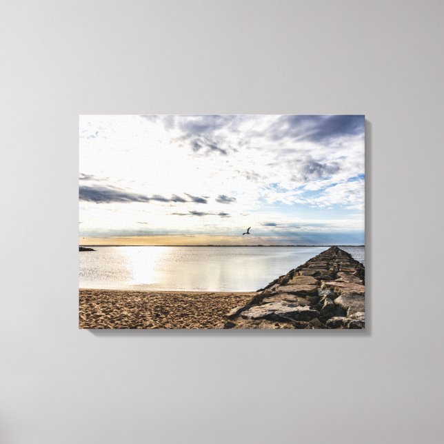 West End Breakwater  Canvas Print (Front)