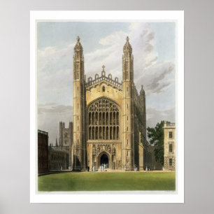 West End of King's College Chapel, Cambridge, from Poster