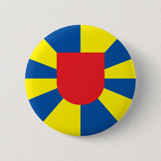 west flanders, Belgium 6 Cm Round Badge (Front)
