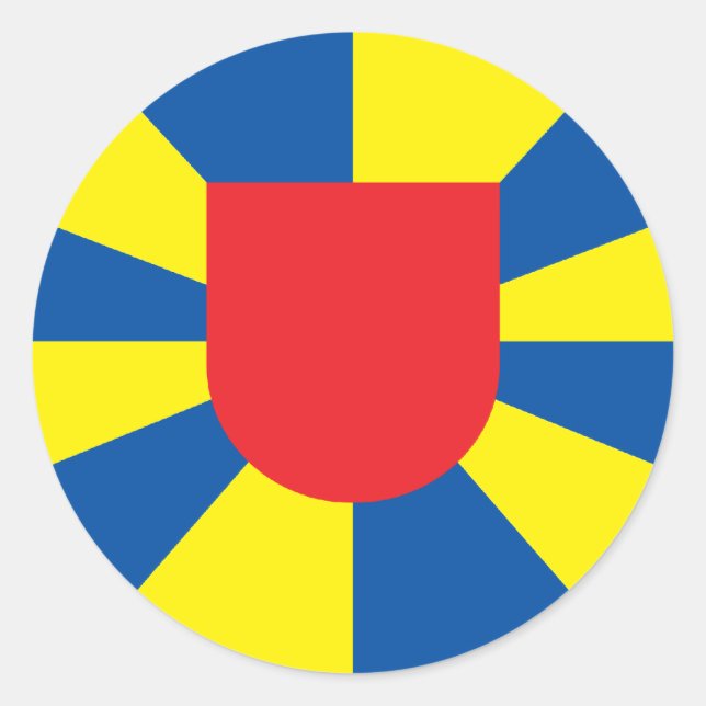 west flanders, Belgium Classic Round Sticker (Front)