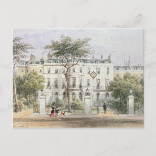 West front of Sir Robert Peel's House Postcard (Front)