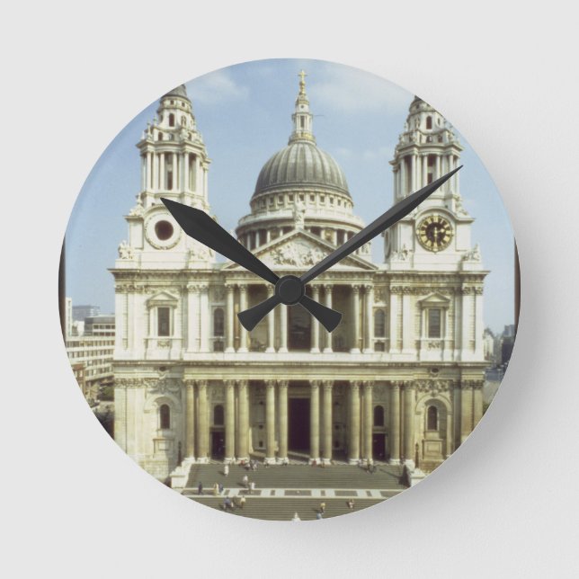 West front of St. Paul's Cathedral, designed by Si Round Clock (Front)