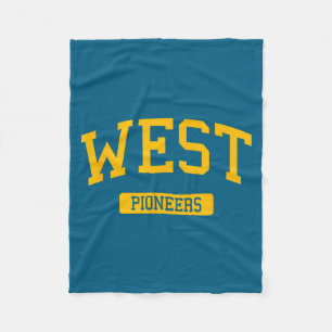 West high school hs wichita ks varsity sports  fleece blanket