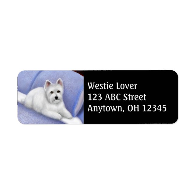 West Highland Terrier Address Label (Front)