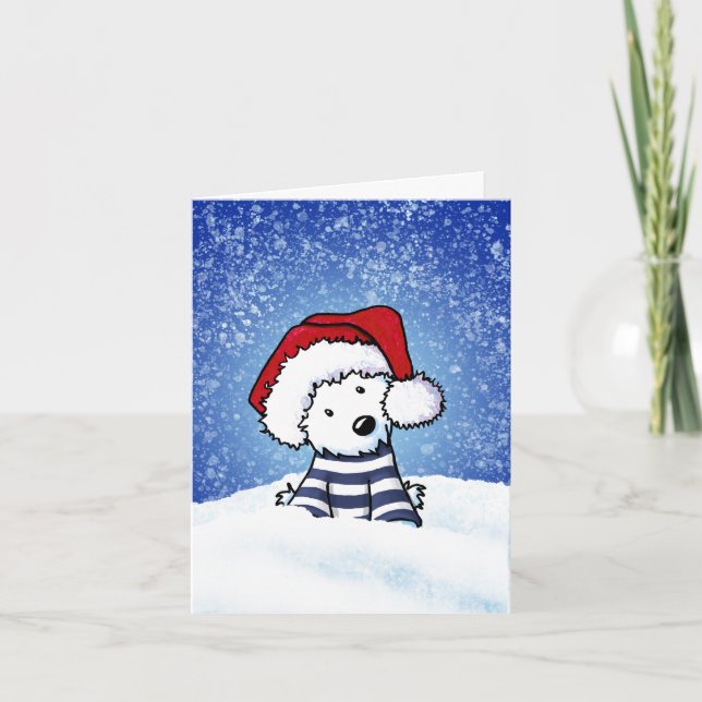 West Highland Terrier Christmas Card (Front)