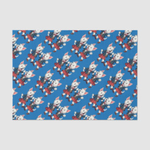 West Highland Terrier Dancing Scottish Ceilidh Tissue Paper