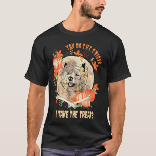 West Highland Terrier Dog Owner Halloween Pumpkin T-Shirt