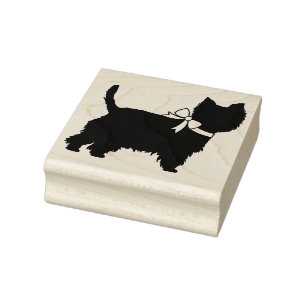 West Highland Terrier Dog Puppy Westie Rubber Stamp