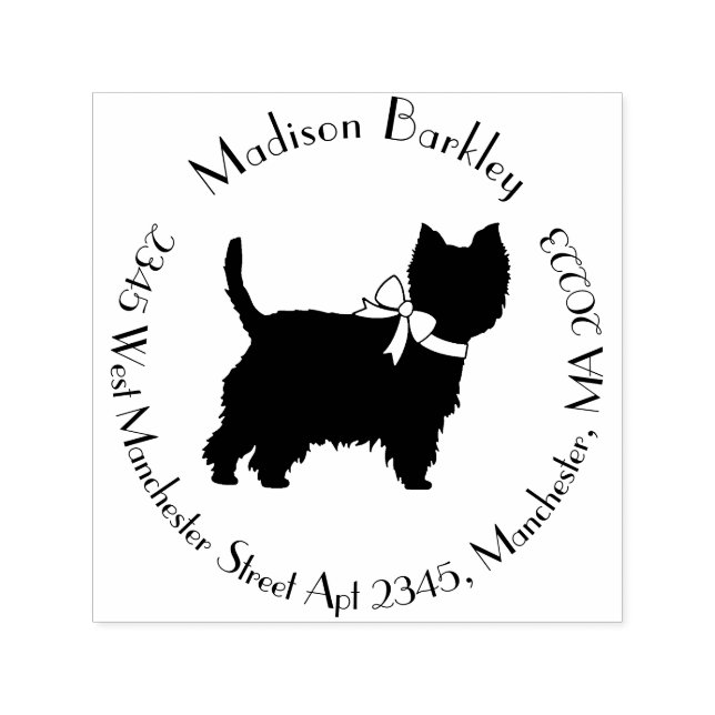 West Highland Terrier Dog Puppy Westie Self-inking Stamp (Design)