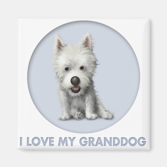 West Highland Terrier Granddog Magnet (Front)
