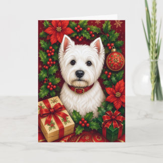 West Highland Terrier Holiday Card