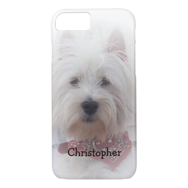 West Highland Terrier Just Add Name Case-Mate iPhone Case (Back)