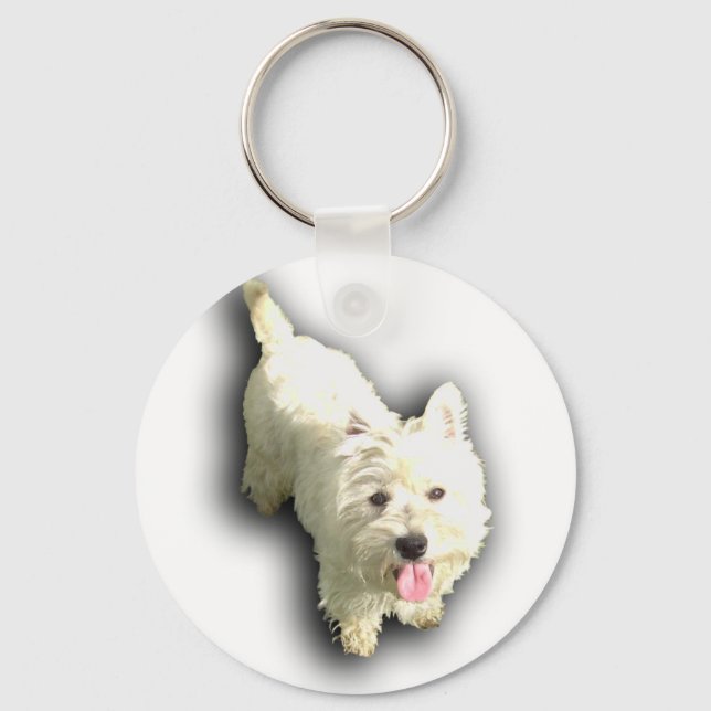 West Highland Terrier Key Ring (Front)