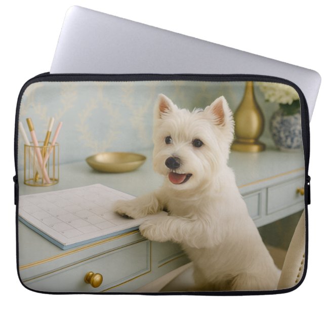 West Highland Terrier Laptop Sleeve (Front)