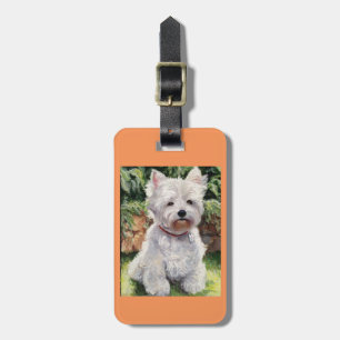 West Highland Terrier luggage and purse tag