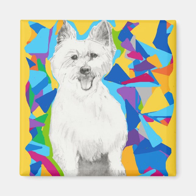 West Highland Terrier Magnet (Front)
