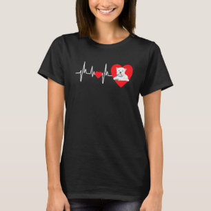 West Highland Terrier My Heart Beats For Westie T-Shirt