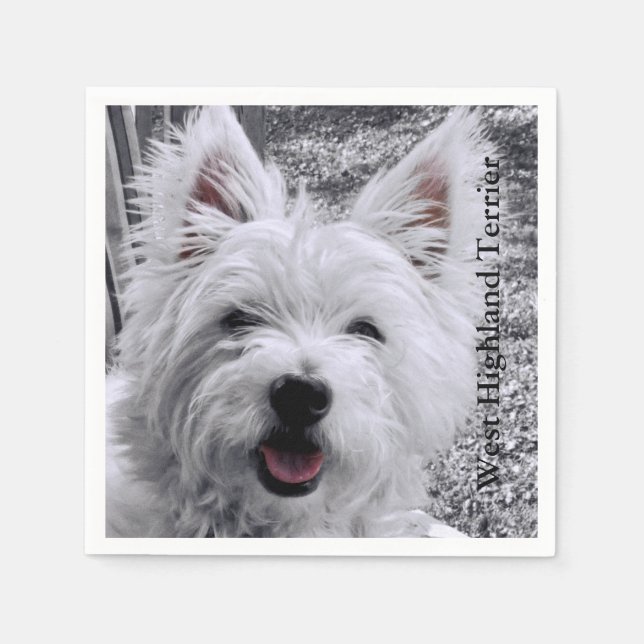 West Highland Terrier Napkin (Front)
