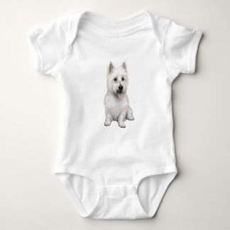 West Highland Terrier (P) Baby Bodysuit