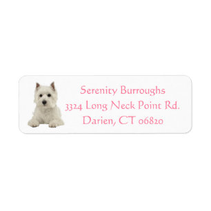 West Highland Terrier Puppy Dog Pink